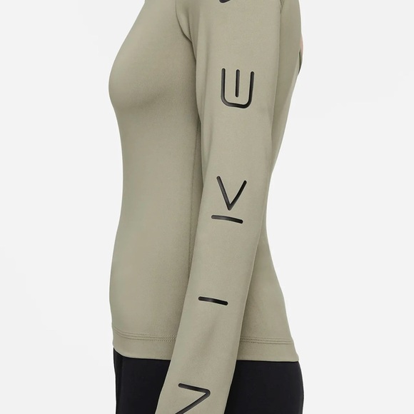 New $55 S M L Women’s Nike Sportswear Asymmetrical Long-Sleeve Top CZ8188-320 - Picture 3 of 11